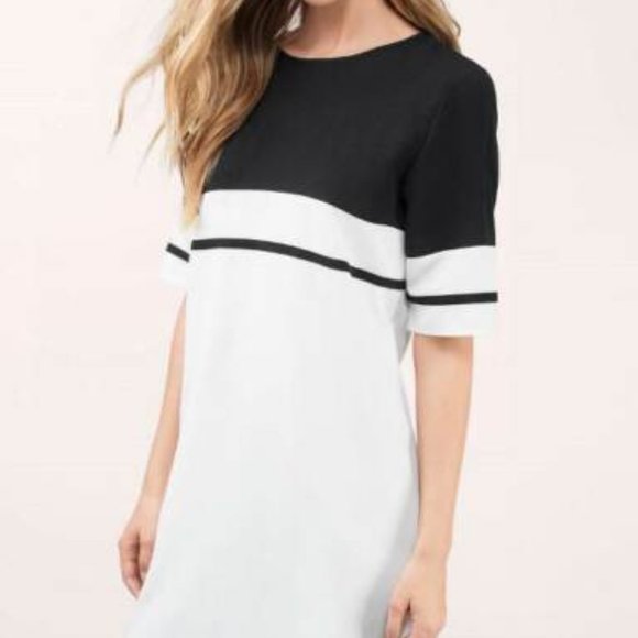 TOBI Stripe Me Shift Dress Color Block - Picture 2 of 6